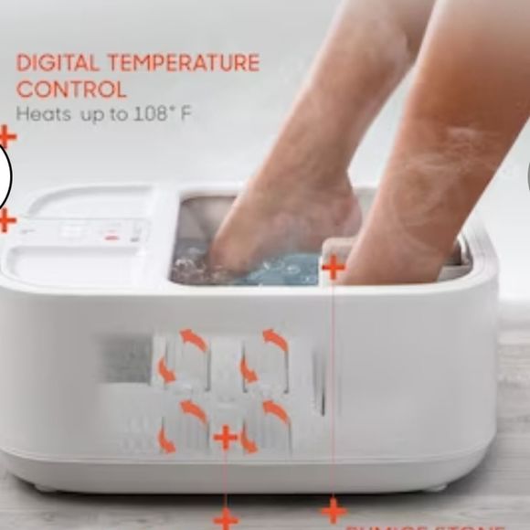 Sharper Image SpaHaven Heated w/Massage Rollers Foot Bath - Picture 3 of 16